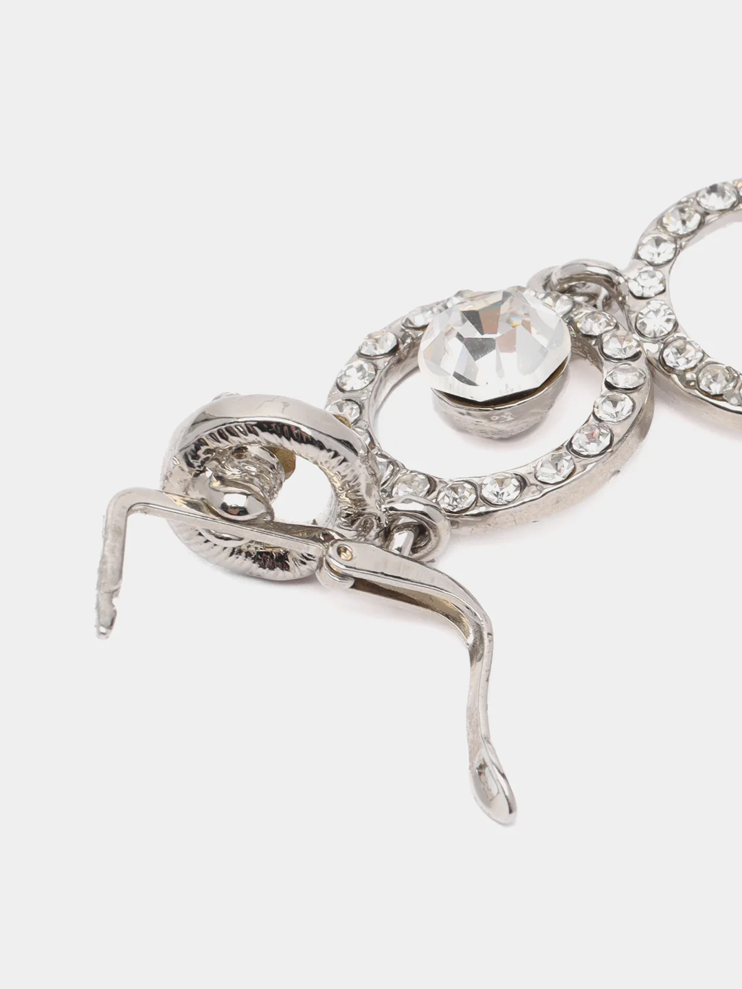 Серьги серебристые 9 см