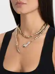 Серебряный цепочка на шею "Змея"