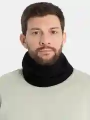 Черный снуд тёплый на флисе, балаклава, бандана, шарф труба, баф, хомут
