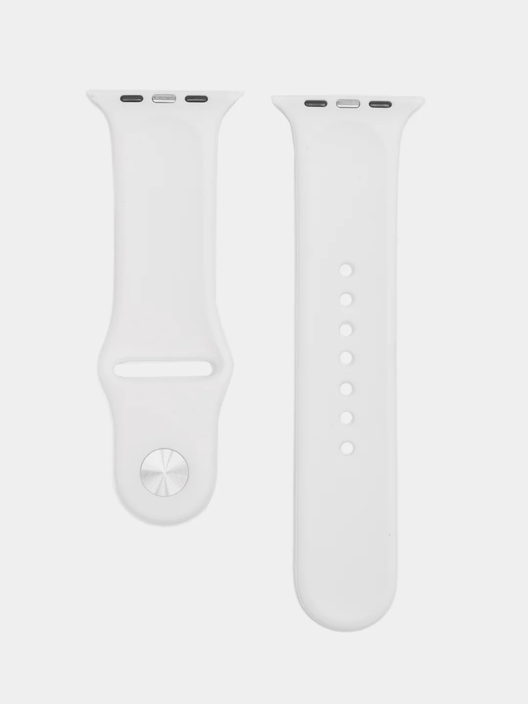Белый ремешок для Apple Watch, силиконовый, 2 размера