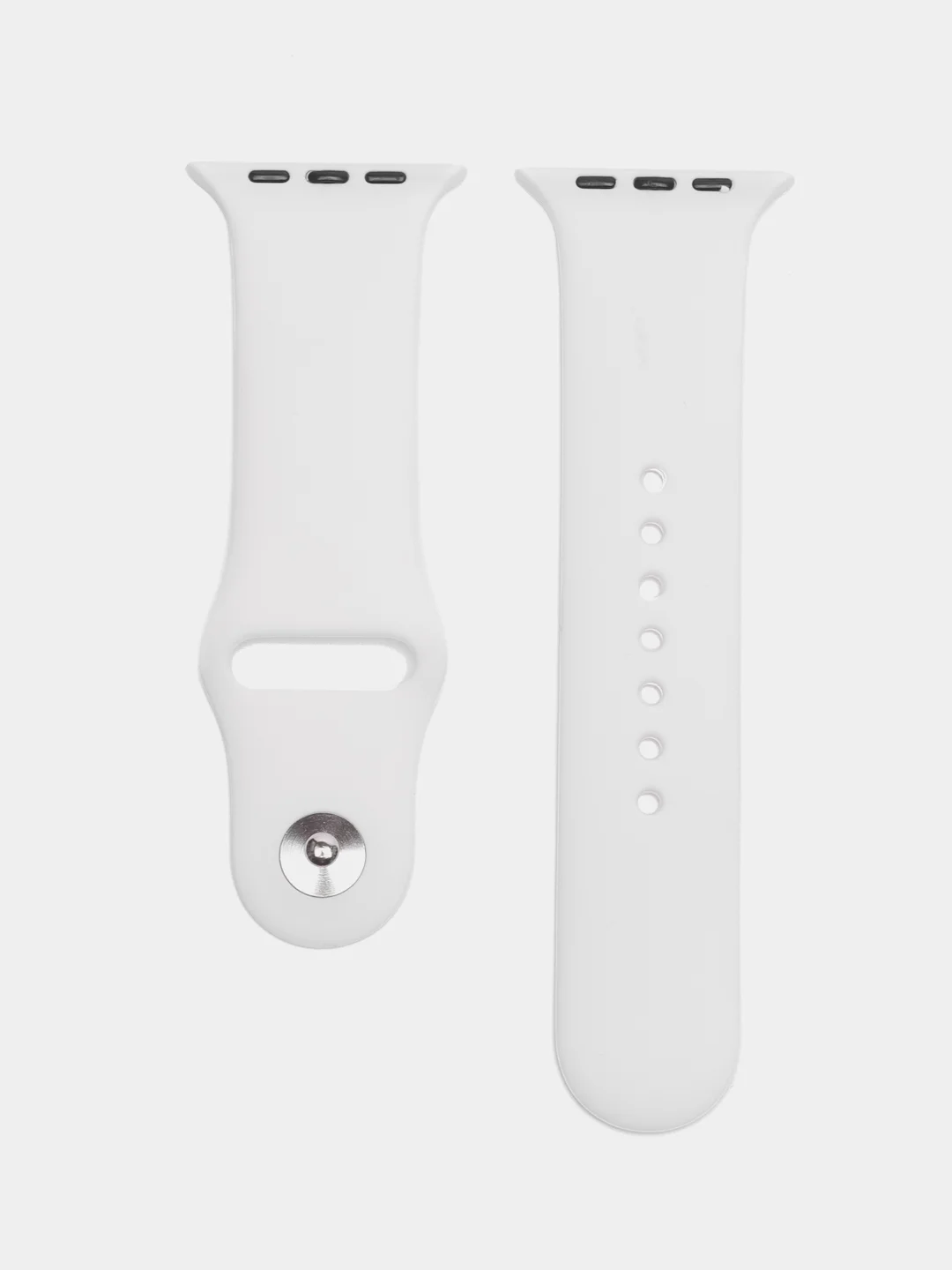 Белый ремешок для Apple Watch, силиконовый, 2 размера