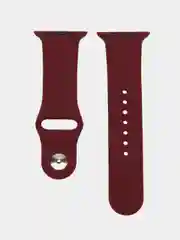 Бордовый ремешок для Apple Watch, силиконовый, 2 размера