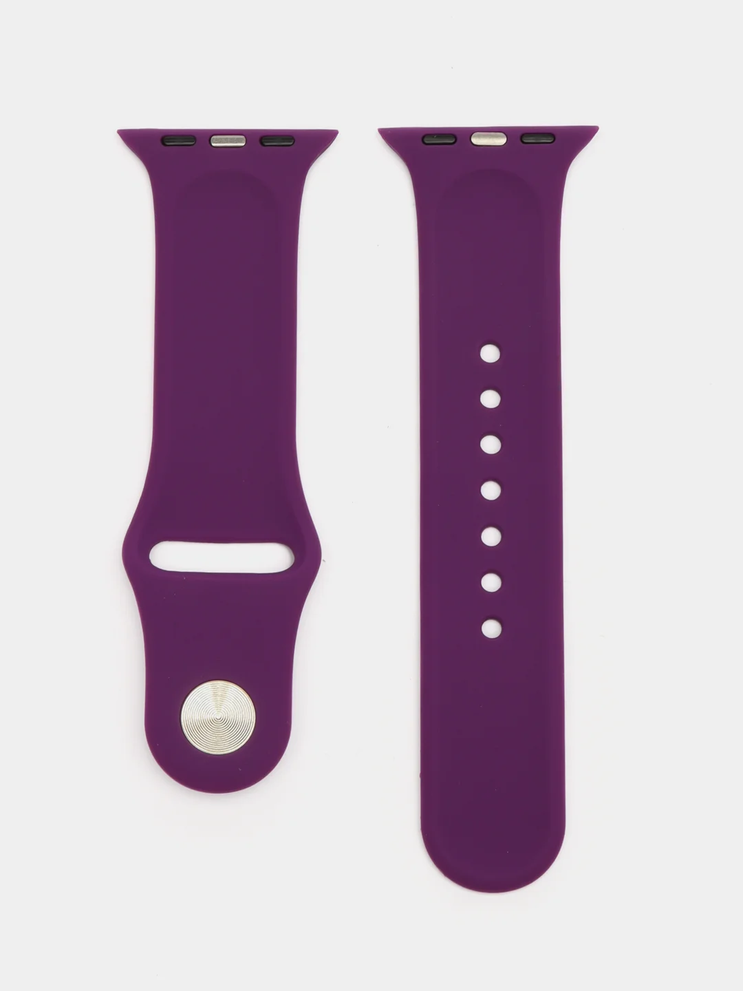 Пурпурный ремешок для Apple Watch, силиконовый, 2 размера