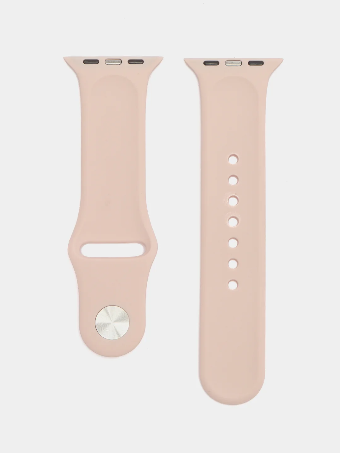 Розовый ремешок для Apple Watch, силиконовый, 2 размера