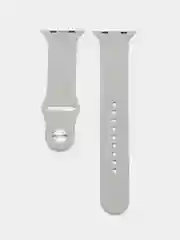 Серый металлик ремешок для Apple Watch, силиконовый, 2 размера