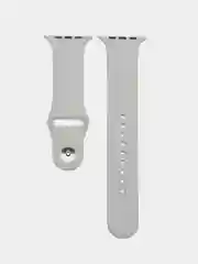 Серый металлик ремешок для Apple Watch, силиконовый, 2 размера