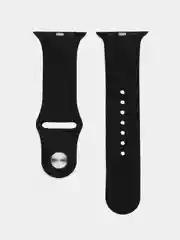 Черный ремешок для Apple Watch, силиконовый, 2 размера