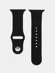 Черный ремешок для Apple Watch, силиконовый, 2 размера