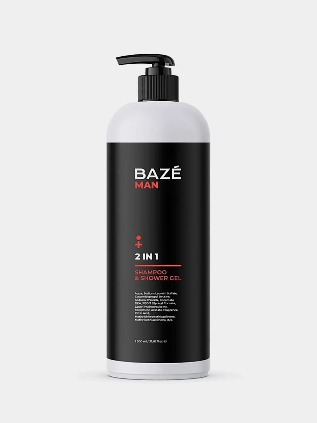 Шампунь-гель для душа мужской Baze 2в1, 1л