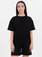 Черный костюм женский c шортами
