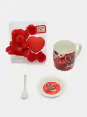 Красный подарочный набор с кружкой
