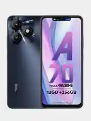 Черный смартфон Itel A70 4/256 Gb