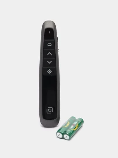 Черный пульт для презентаций Oklick 695P, презентер, лазерная указка USB, 30 м
