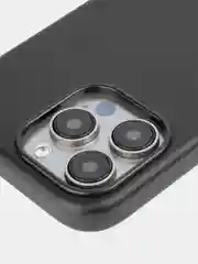 Черный чехол MagSafe для iPhone 15, Pro, Max, Plus кожаный ROSCO экокожа защита камер микрофибра