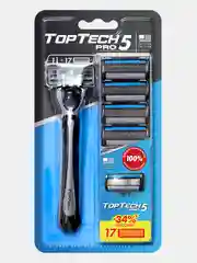 Мужской бритвенный набор TopTech Pro5 + сменные кассеты, 5 лезвий