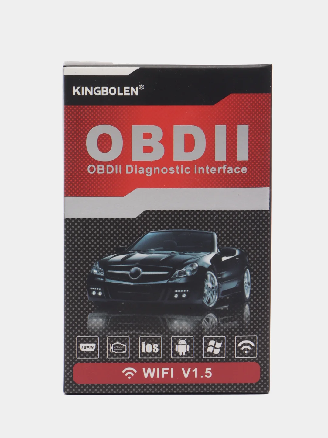Автомобильный сканер диагностический, автосканер V1,5 OBD2 ELM327, чип PIC18F25, Wi-Fi
