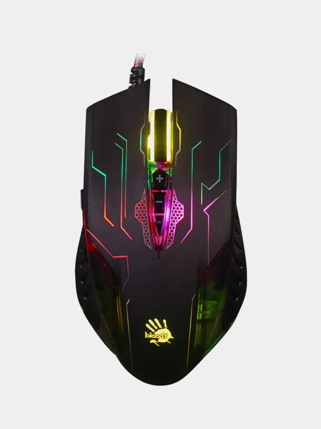 Черный мышь компьютерная игровая A4Tech Bloody Q51, оптическая, USB