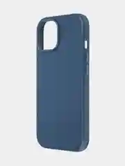 Синий чехол MagSafe для iPhone 15, Pro, Max, Plus кожаный ROSCO экокожа защита камер микрофибра