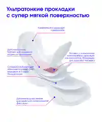 Прокладки ночные женские гигиенические Linyun (Линь Юн) 12 шт