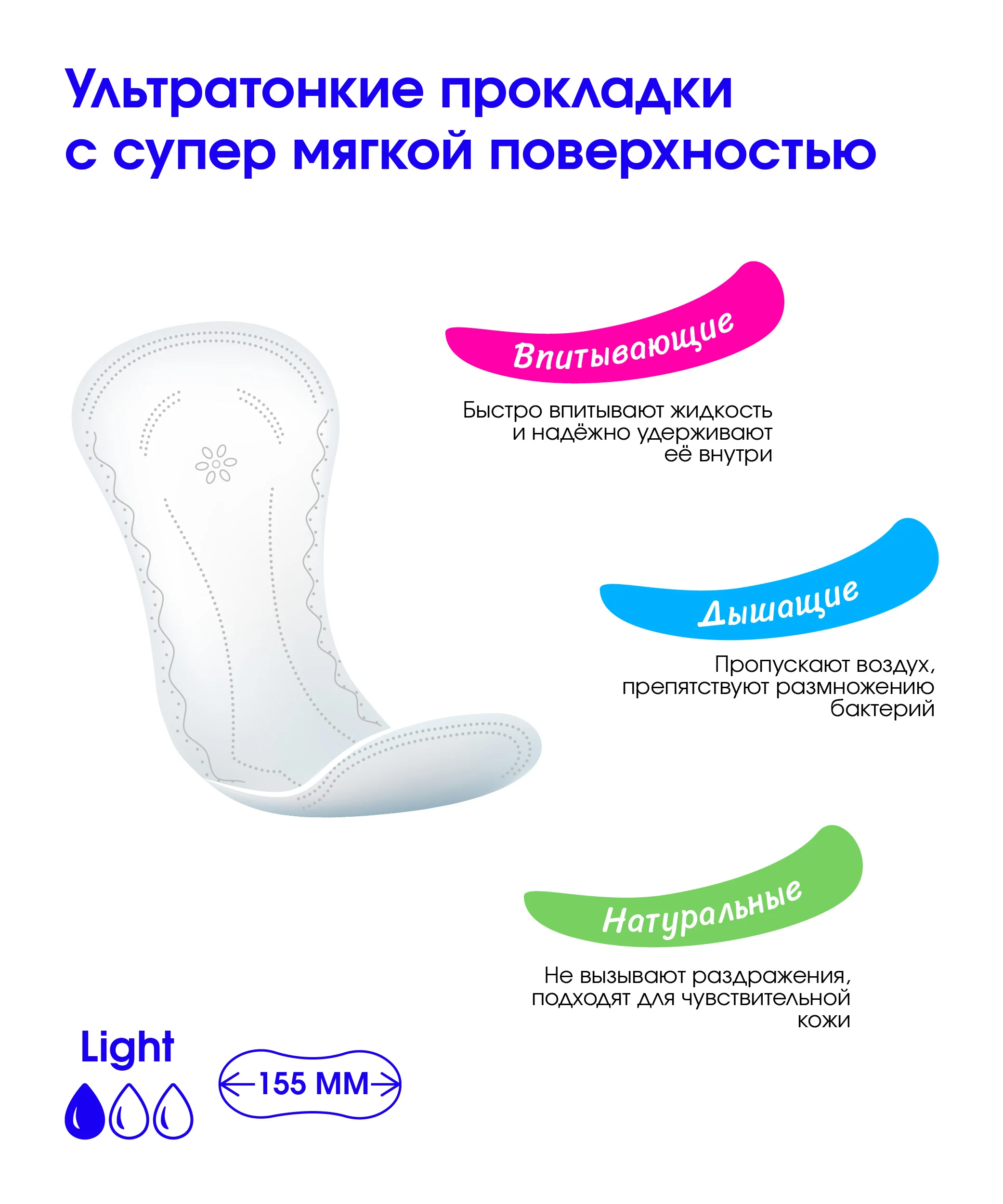 Прокладки ежедневные женские гигиенические Lunyun ( Линь Юн) 90 шт