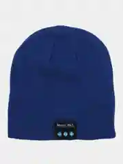 Синий шапка с наушниками зимняя из акрила, мужская, женская, Bluetooth 5.0