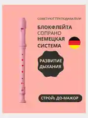 Флейта, блокфлейта, немецкая система, дудочка, для обучения
