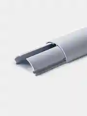Серый кабель-канал полукруглый 30*13*1000 Уфакор АРКА, 4 шт
