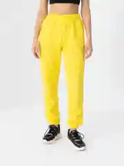 Желтый женские спортивные штаны на резинке (желтые брюки Sport Collection)