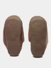 Коричневый тапочки домашние, детские, комнатные, теплые, новогодние