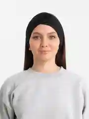 Черный повязка для волос на липучке/повязка ободок для умывания лица/спортивная повязка