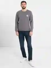 Серый металлик свитшот мужской