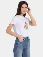 Женская футболка белая с принтом, хлопок, оверсайз