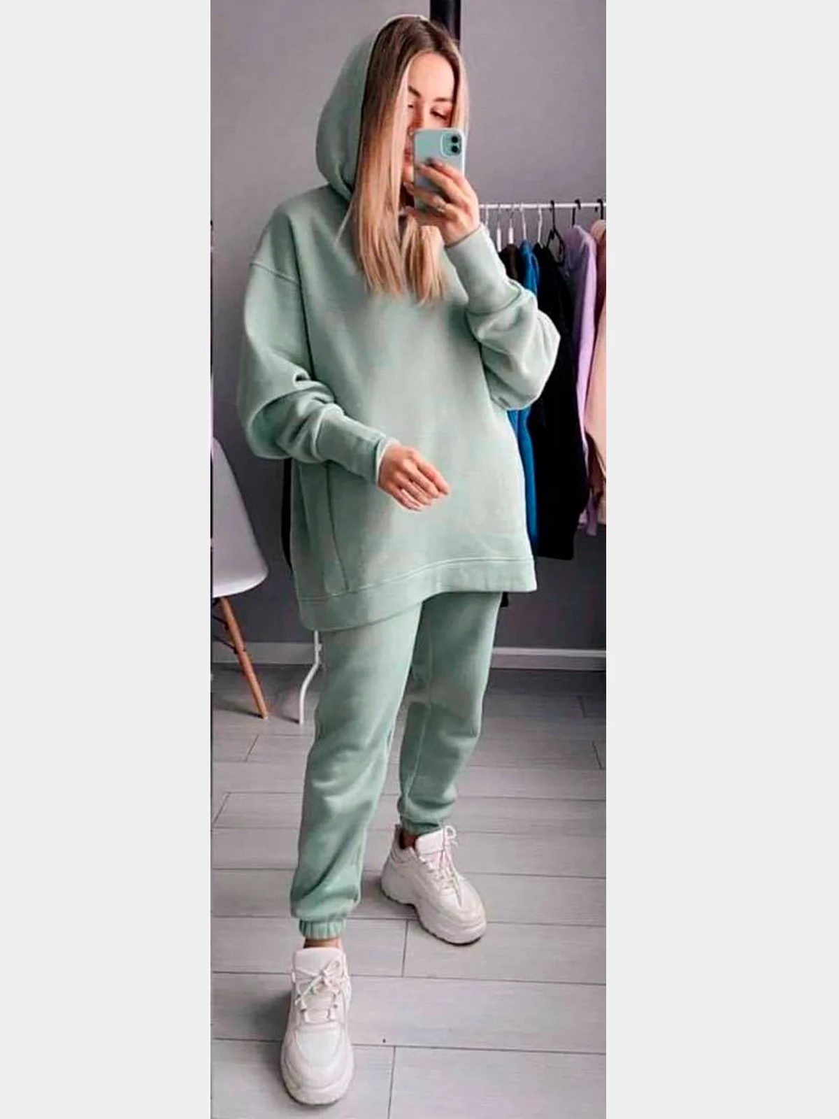 Лайм костюм женский, спортивный, утепленный