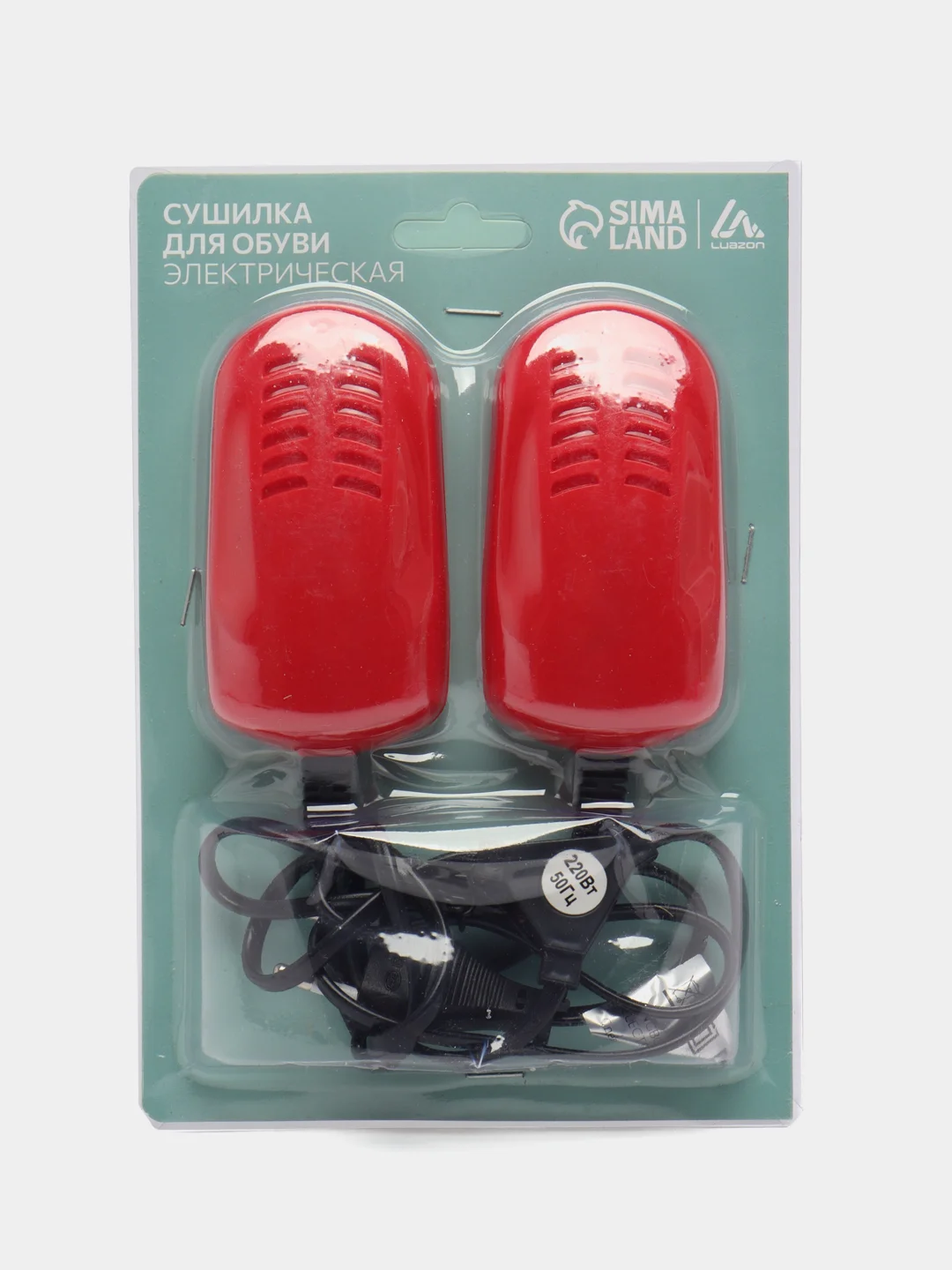 Красный сушилка для обуви Luazon LSO-03, индикатор, электрическая 12 Вт