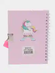 Пастельно-коралловый блокноты детские с замком 11см/15см