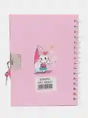 Розовый блокноты детские с замком 11см/15см