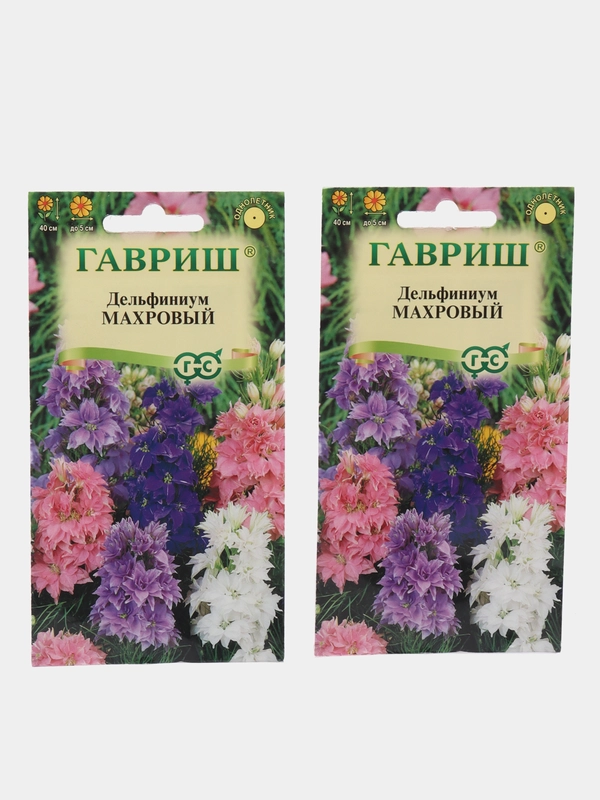 Семена "Дельфиниум Аяксов Махровый", карликовый, смесь, 0,05 г, Гавриш, цветочная коллекция