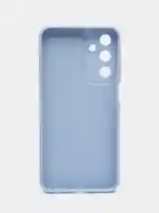 Голубой силиконовый чехол  Samsung Galaxy A25 (Самсунг Галакси А25) с защитой камер