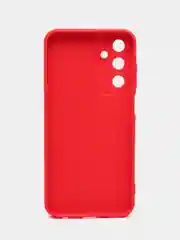 Красный силиконовый чехол  Samsung Galaxy A25 (Самсунг Галакси А25) с защитой камер