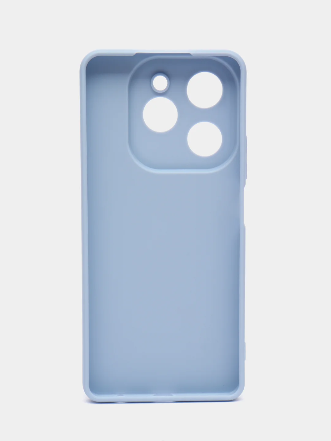 Голубой силиконовый чехол Tecno Spark 20 Pro (Техно Спарк 20 Про) с защитой камеры
