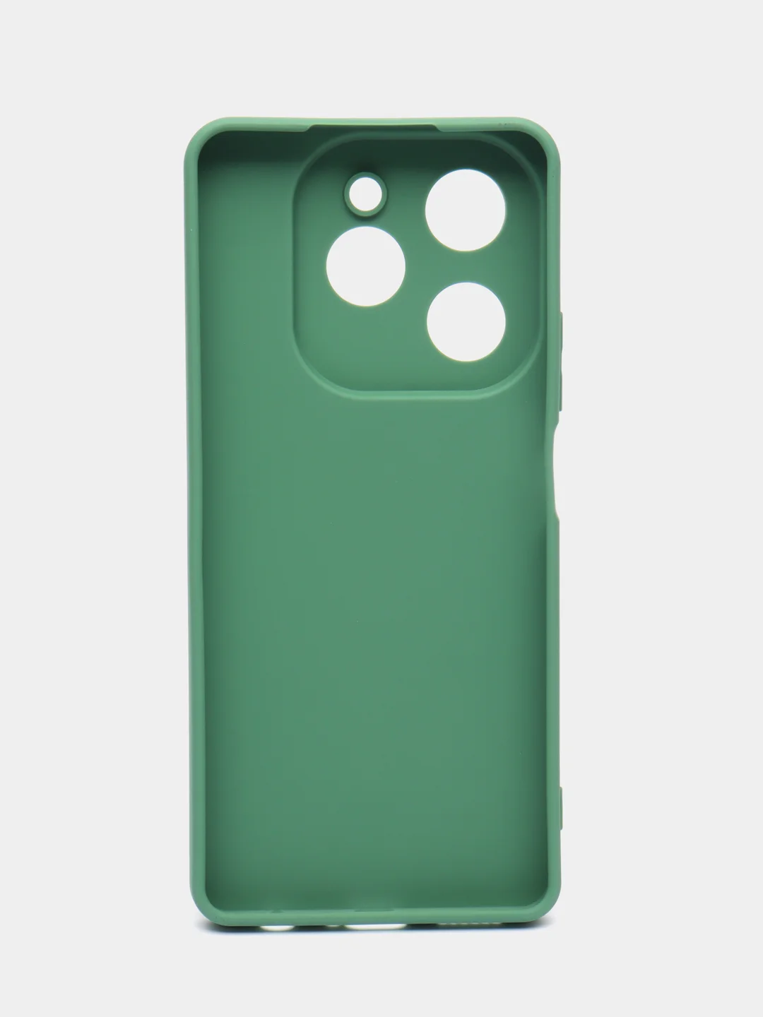 Зеленый силиконовый чехол Tecno Spark 20 Pro (Техно Спарк 20 Про) с защитой камеры