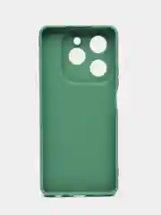 Зеленый силиконовый чехол Tecno Spark 20 Pro (Техно Спарк 20 Про) с защитой камеры