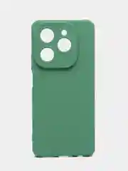 Зеленый силиконовый чехол Tecno Spark 20 Pro (Техно Спарк 20 Про) с защитой камеры