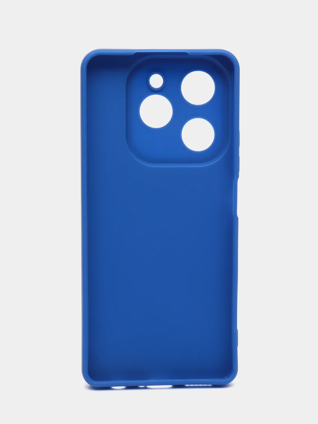 Синий силиконовый чехол Tecno Spark 20 Pro (Техно Спарк 20 Про) с защитой камеры