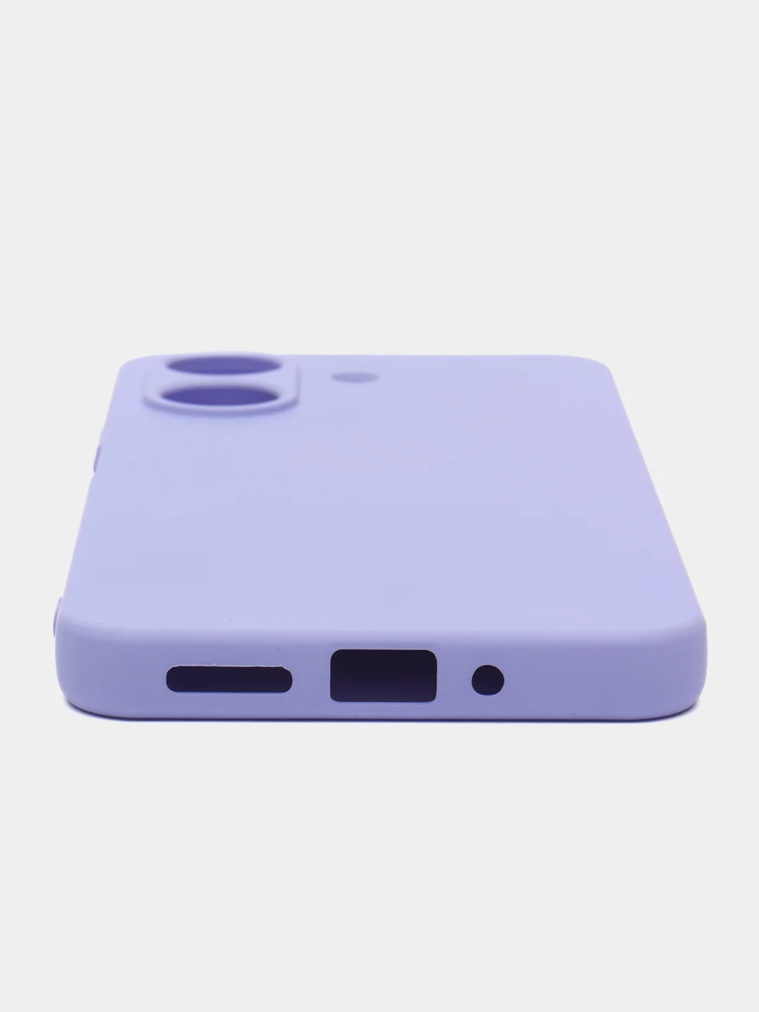 Сиреневый чехол Silicone Cover для Xiaomi Redmi 13C / Poco C65, Редми 13С / Поко С65, силиконовый