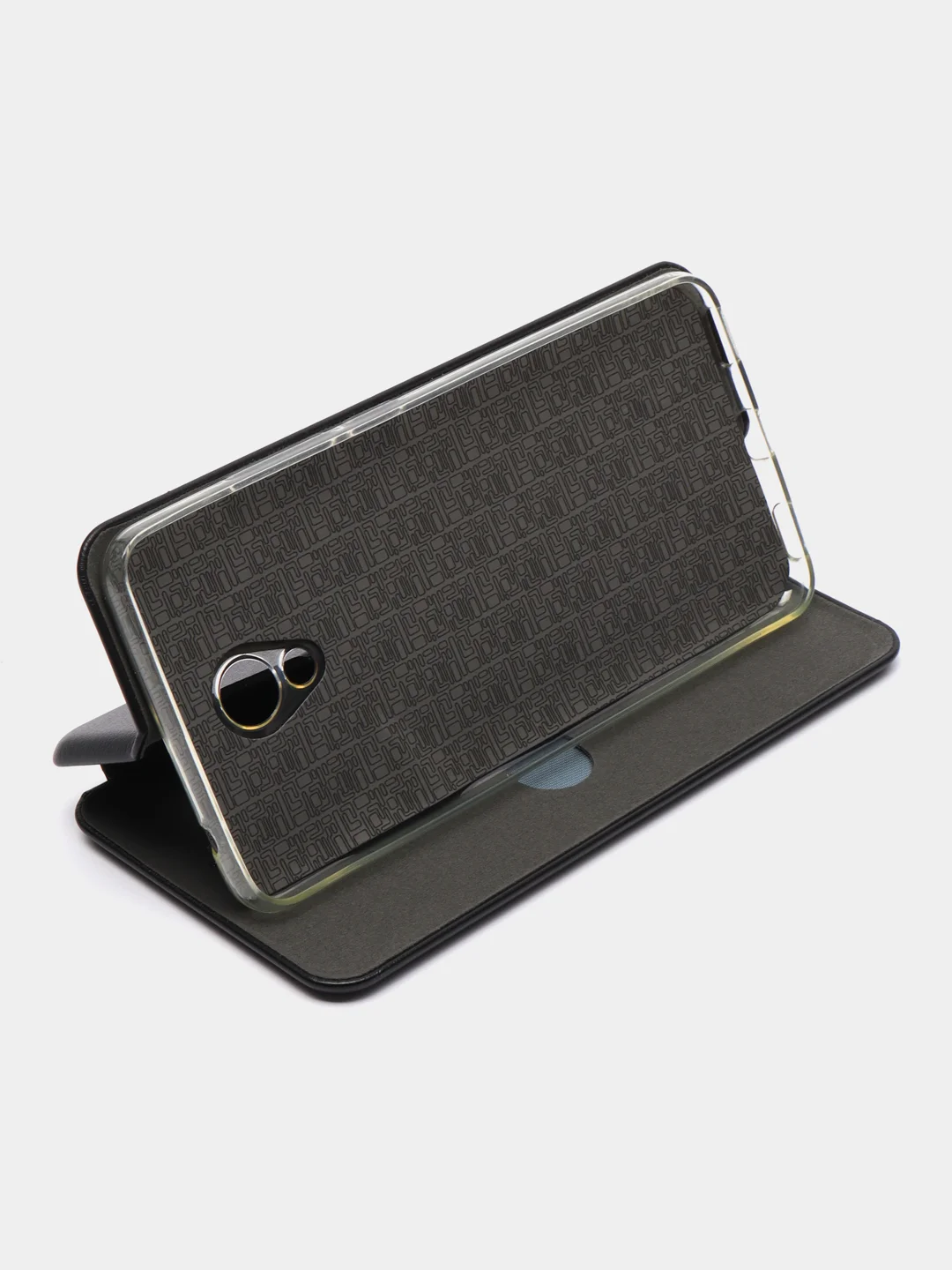 Черный чехол книжка для Meizu U10/U20/M3s/M5c