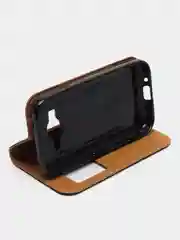 Черный чехол книжка для Samsung J5 Prime/j1 2016 с оконом