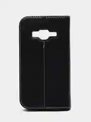 Черный чехол книжка для Samsung J5 Prime/j1 2016 с оконом