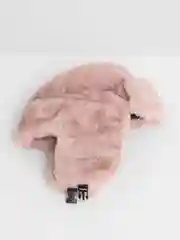 Розовый шапка-ушанка, унисекс