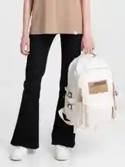 Белый рюкзак женский, портфель мужской, школьный
